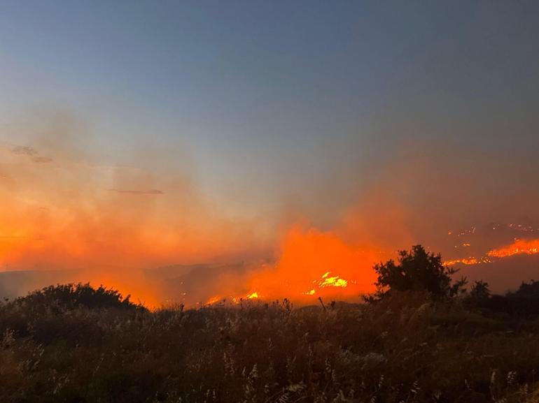 Çeşmede makilik yangını; 7 gözaltı