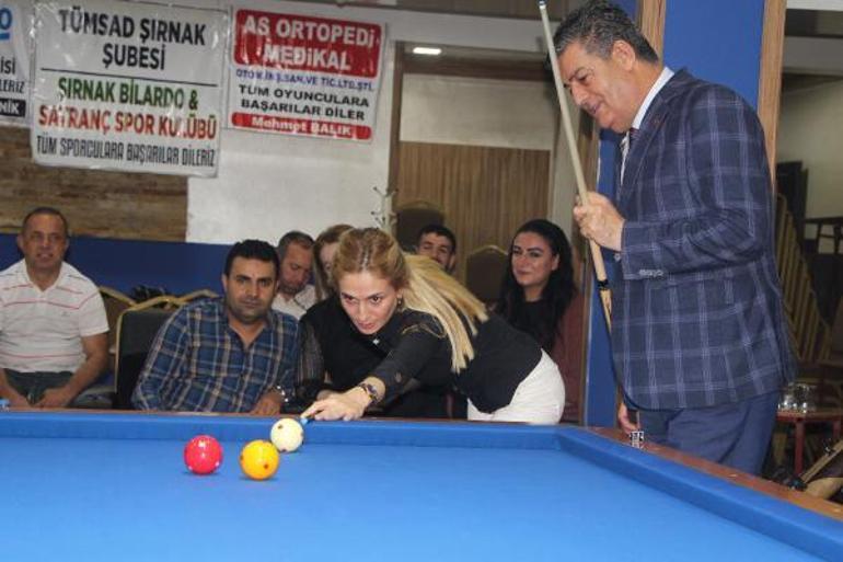 Şırnak’ta ilk kez yapılan bölgesel bilardo turnuvası başladı