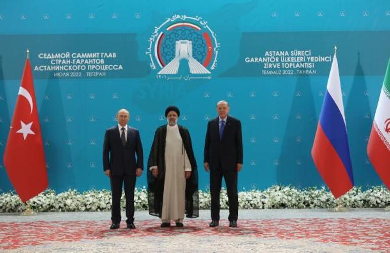 Erdoğan, Putin ve Reisi ortak basın toplantısı