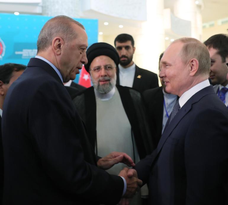 Erdoğan, Putin ve Reisi ortak basın toplantısı