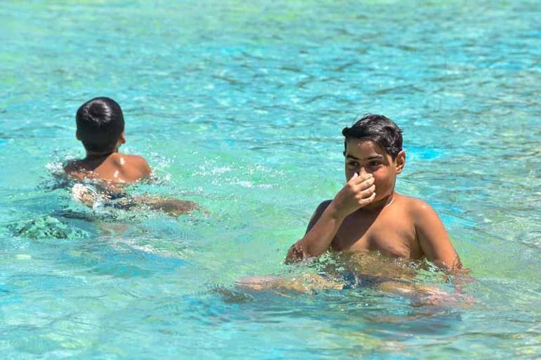 Süs havuzunda tehlikeli serinlik