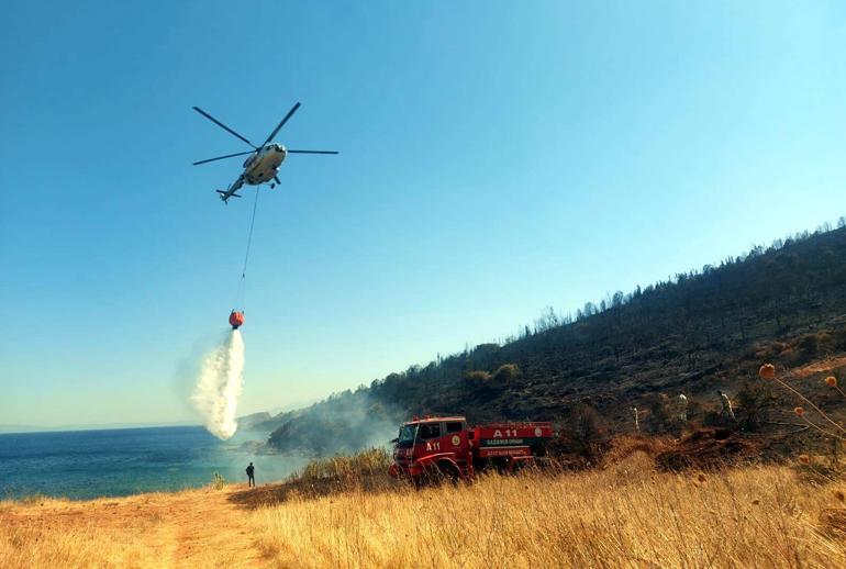 İzmir Seferihisar’da orman yangını