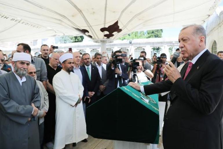 Cumhurbaşkanı Erdoğan Hacı Nimet Kayanın cenazesine katıldı