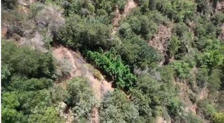 Polis dronu uyuşturucuya geçit vermiyor