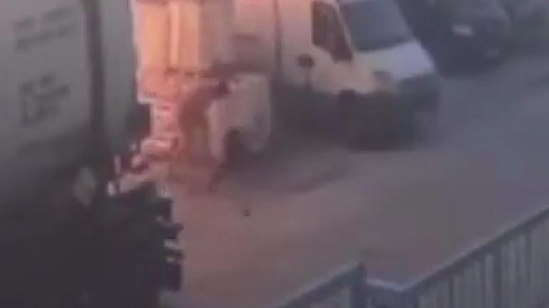 İzmirde 1 işçinin öldüğü, 1 işçinin de yaralandığı patlamanın görüntüsü ortaya çıktı