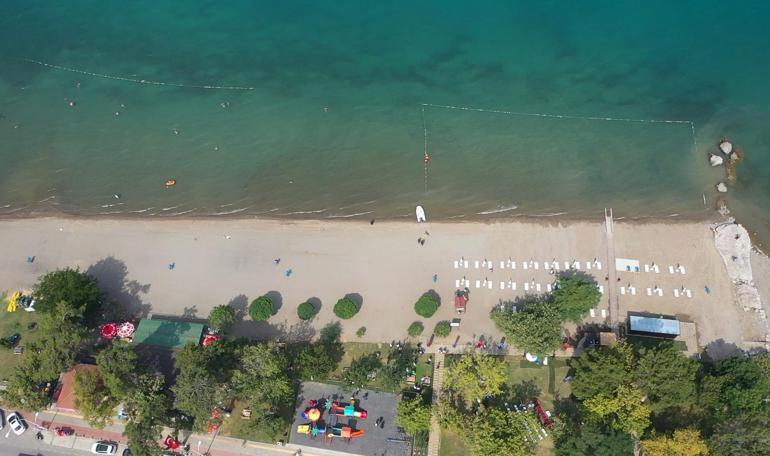 Bursada 24 halk plajında olmayan mavi bayrak İznik Gölüne verildi