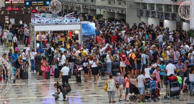 Antalyaya hava yoluyla gelen turist sayısı 7 milyonu geçti