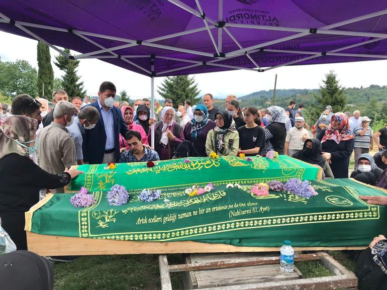 Orduda tüneldeki kazada ölen baba-oğul, toprağa verildi