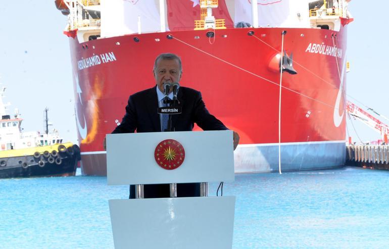 Erdoğan: Abdülhamid Hanı yeni sondaj noktamız Akdenize gönderiyoruz