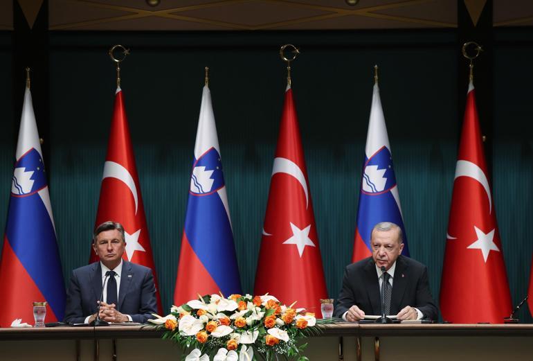 Erdoğan: Slovenya ile ikili ticaret hacmimiz geçen sene 2,3 milyar dolar seviyesine ulaştı