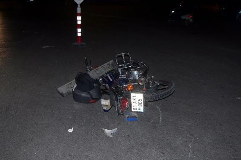 Cipe çarpan motosikletli öldü