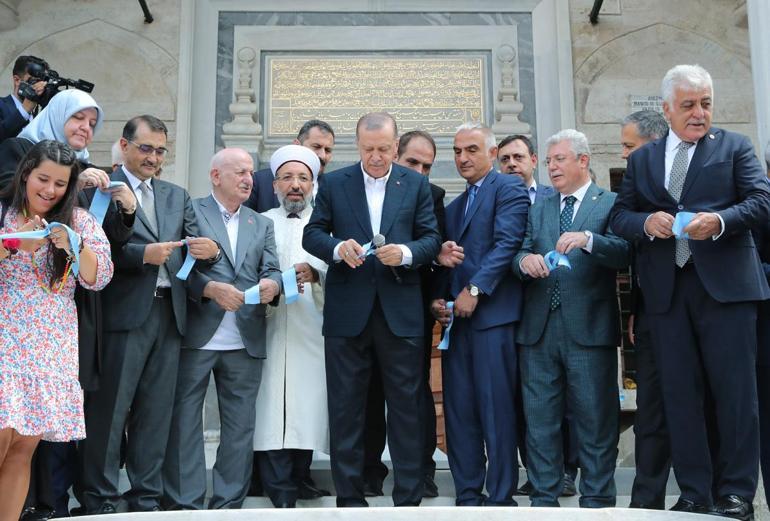 Cumhurbaşkanı Erdoğan restorasyonu tamamlanan Ayazma Camiini ibadete açtı