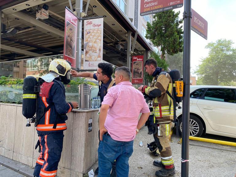 Ankarada kafe yangını; 5 kişi dumandan etkilendi