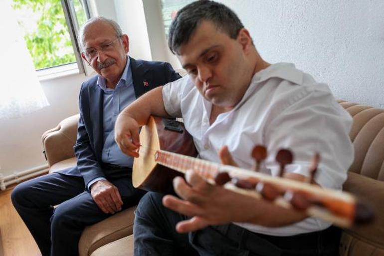 Kılıçdaroğlu, down sendromlu sanatçı Arası ziyaret etti
