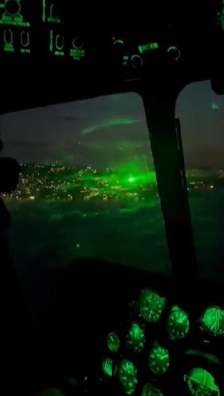 Lazer tutulan yangın söndürme helikopterinin pilotu konuştu
