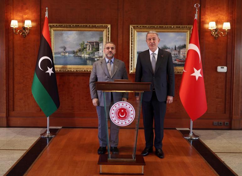 Bakan Akar, Libya Yüksek Devlet Konseyi Başkanı el-Mişri ile görüştü