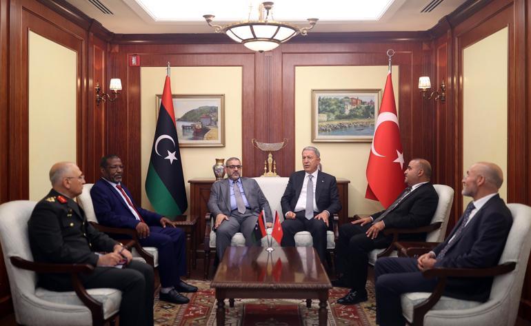 Bakan Akar, Libya Yüksek Devlet Konseyi Başkanı el-Mişri ile görüştü