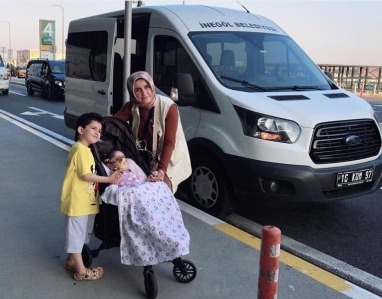 SMA hastası Eda, tedavi için Dubaiye gitti