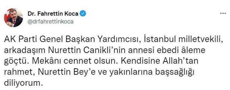 Bakan Kocadan baş sağlığı mesajları