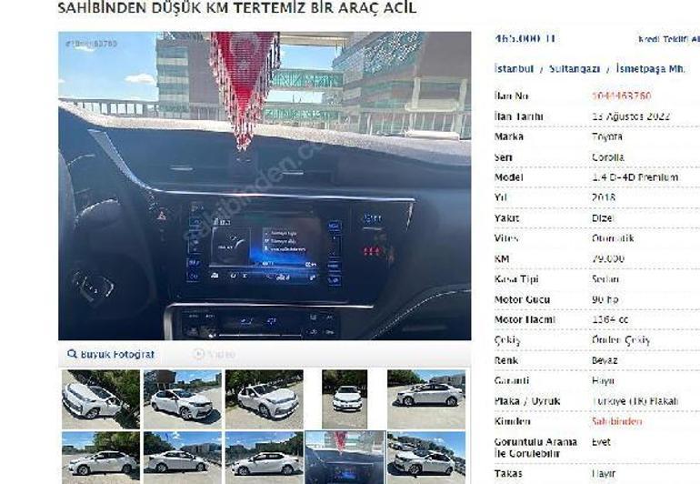 Sahte ilanla otomobilini satışa çıkardılar