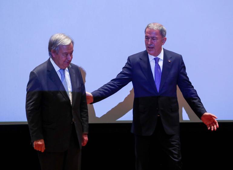 Bakan Akar ile BM Genel Sekreteri Guterresten açıklamalar