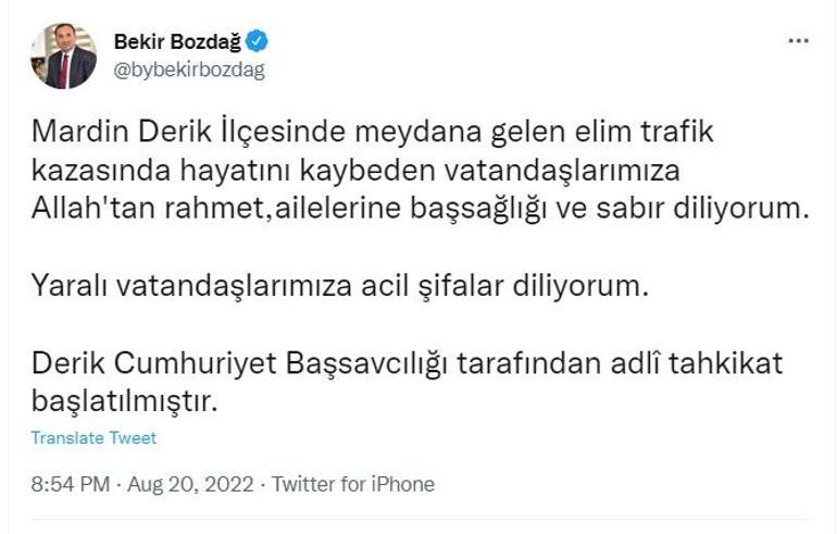Mardinde katliam gibi kaza: 20 ölü, 26 yaralı