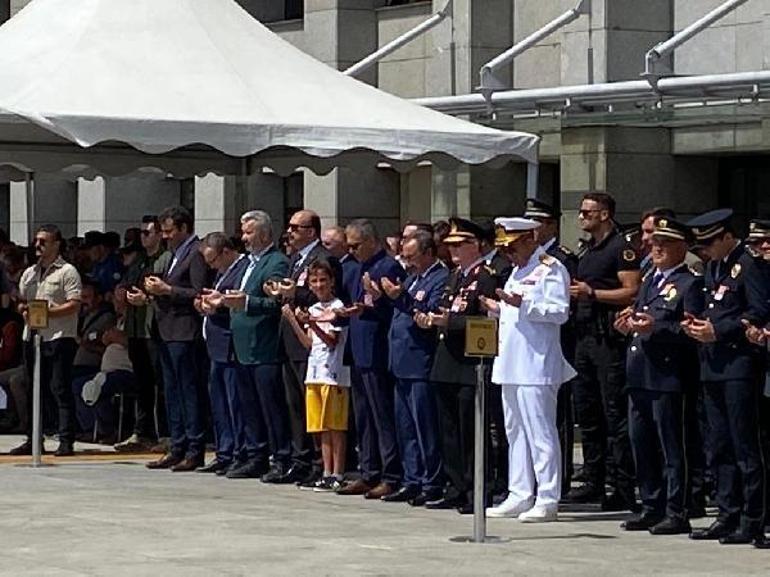 Şehit bekçi için İstanbul Emniyet Müdürlüğünde tören