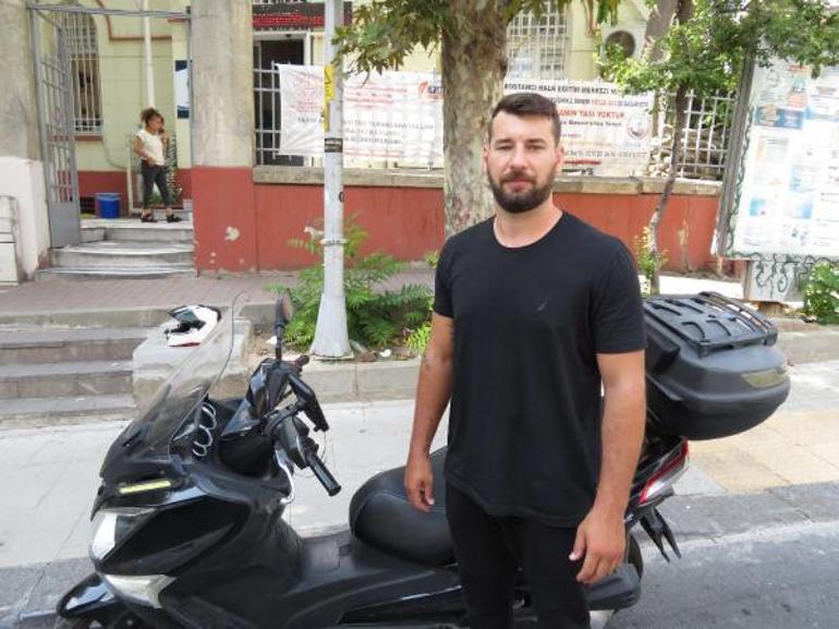 Kadıköyde çevreyi rahatsız edenleri yumruklarla yere seren motosikletli konuştu