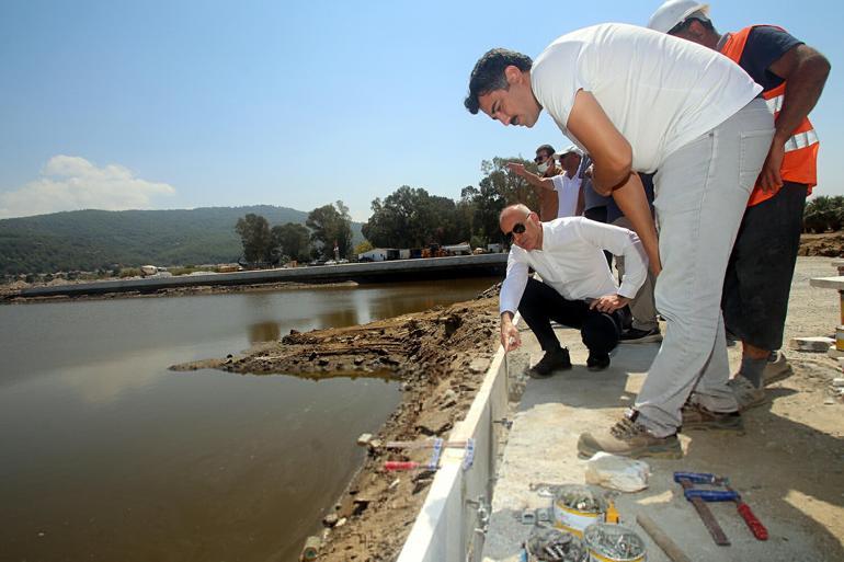 Efes Antik Kanal için 1394 fore kazıktan 870i çakıldı