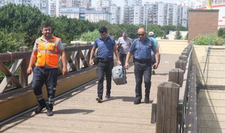 Üst geçitteki şüpheli valizden kurabiye çıktı