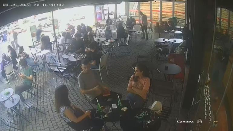 Beşiktaş tribün liderlerinden Seyit Subaşının öldürüldüğü saldırı kamerada