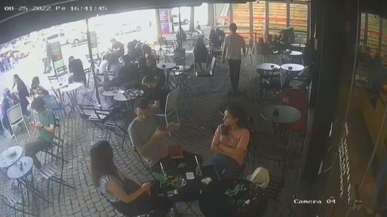 Beşiktaş tribün liderlerinden Seyit Subaşının öldürüldüğü saldırı kamerada