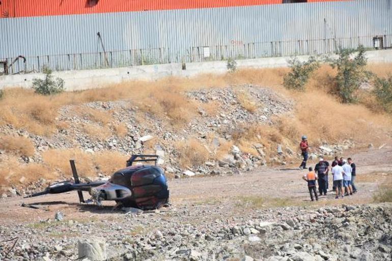 İzmirde helikopter kazası; pilot ve yardımcı pilot yaralandı