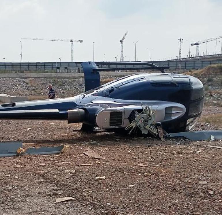İzmirde helikopter kazası; pilot ve yardımcı pilot yaralandı