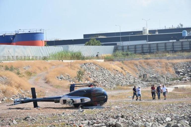 İzmirde helikopter kazası; pilot ve yardımcı pilot yaralandı