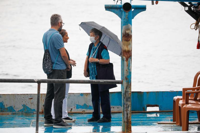 Kız Kulesinde incelemede bulunan Prof. Dr. Ahunbay: Sökülmesi gereken kısım sökülmüş