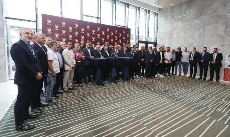 Kulüpler, teknik adamlar ve futbolculardan TFFye geçmiş olsun ziyareti