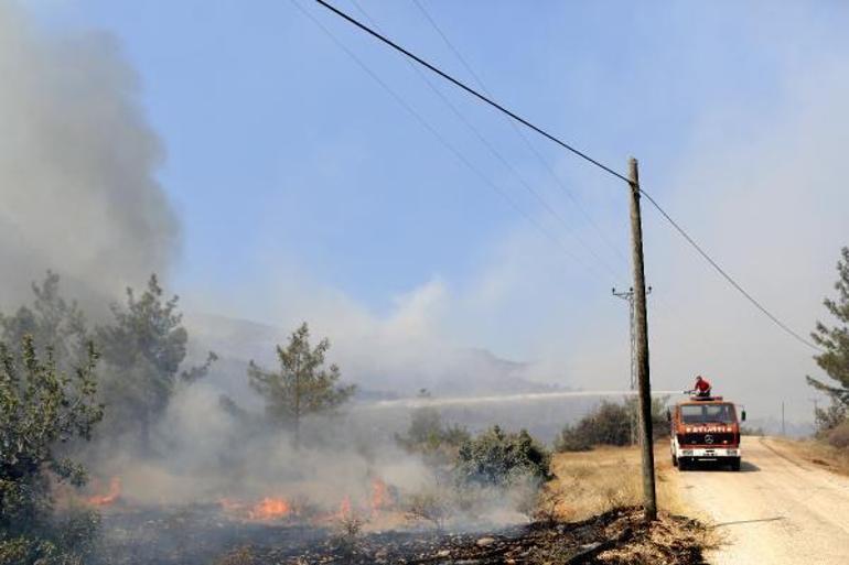 Mersinde orman yangını; 110 hane tahliye edildi