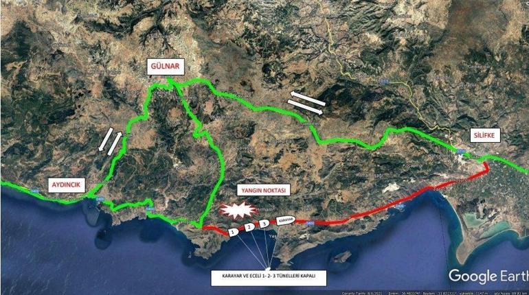 Mersinde orman yangını, 2nci gününde kontrol altında