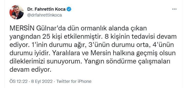 Mersinde orman yangını, 2nci gününde kontrol altında