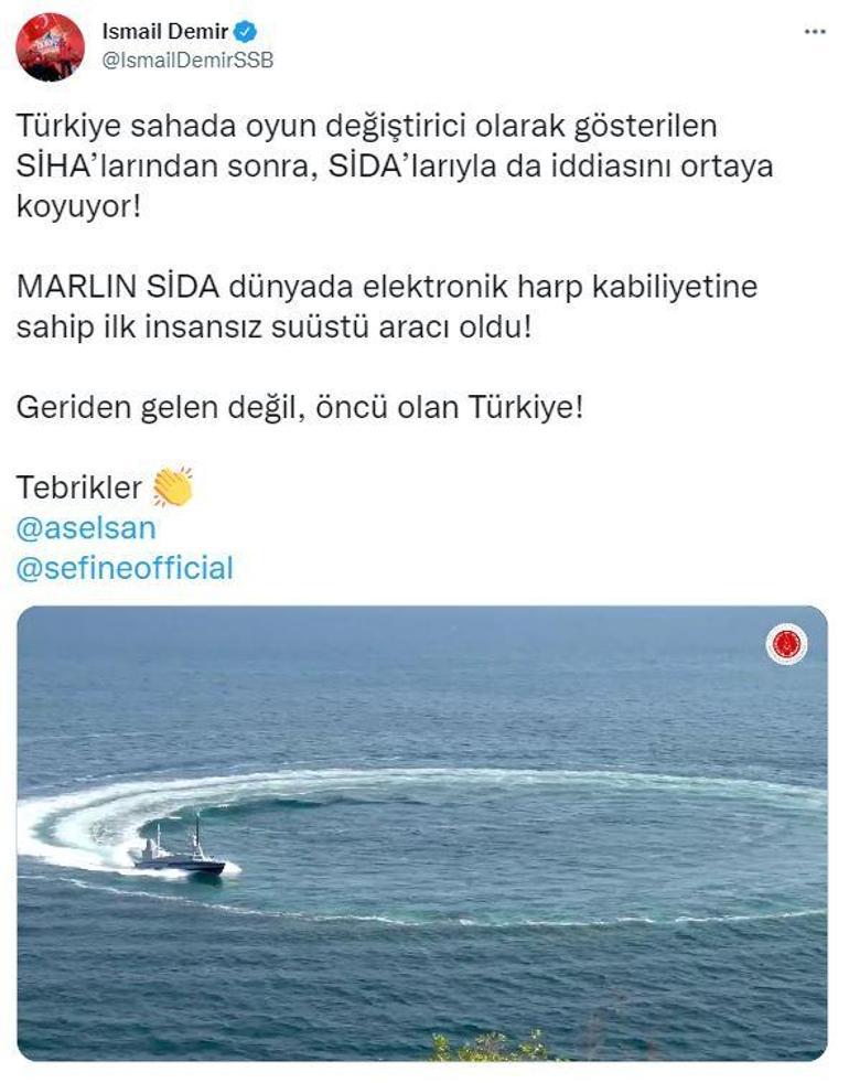 İsmail Demirden Marlin SİDA paylaşımı