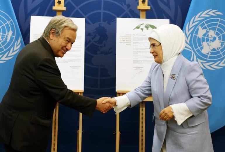 Guterres ve Emine Erdoğan, ‘Sıfır Atık Projesi’ için iyi niyet beyanı imzaladı