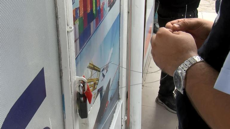 Avrupa Garajında iş yerleri mühürlenen esnafla zabıta arasında arbede