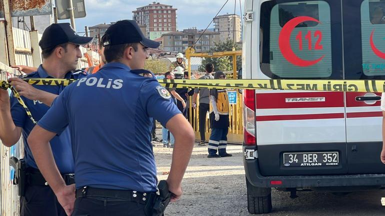 Sancaktepede vinç devrildi: 2 ölü 1 yaralı