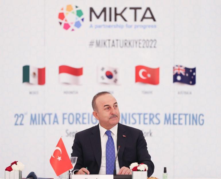 Çavuşoğlu, Türkevi’nde MIKTA Toplantısı’na katıldı