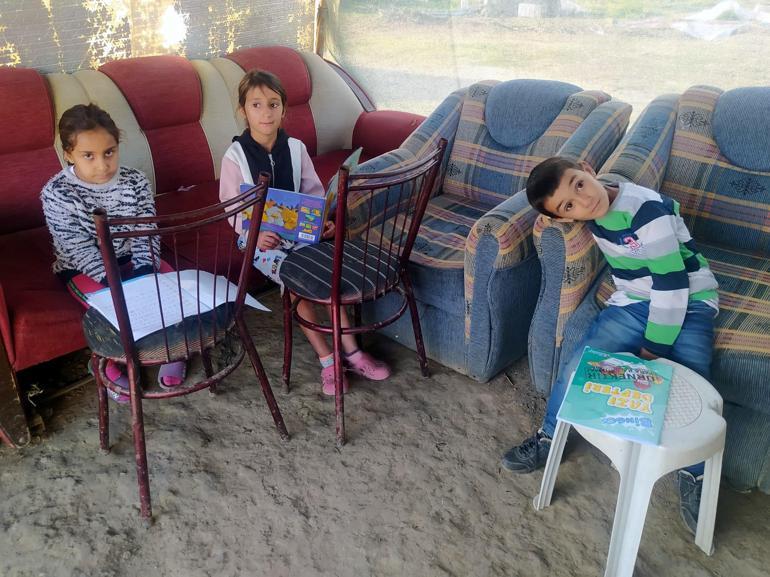 Mevsimlik işçi çocuklarının okuma azmi