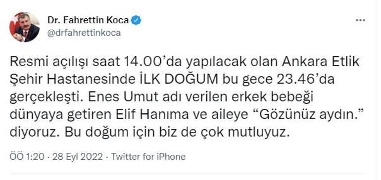 Etlik Şehir Hastanesi, yarın hizmete açılıyor