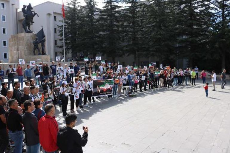 İranlı sığınmacılar Nevşehirde, ülkelerindeki olayları protesto etti