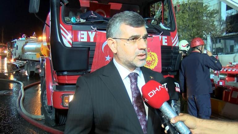 Sultanbeylide tencere fabrikasında yangın