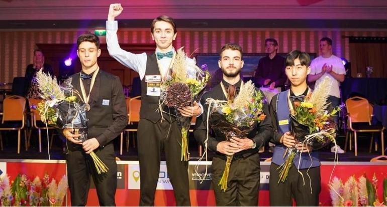 16 yaşındaki bilardocu Burak Haşhaşın gözü büyükler dünya şampiyonluğunda